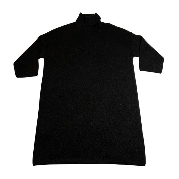 Pomander Place Noir Vivianne Mini Dress Size XS Knit Sweater Metallic Holidays - Picture 4 of 10